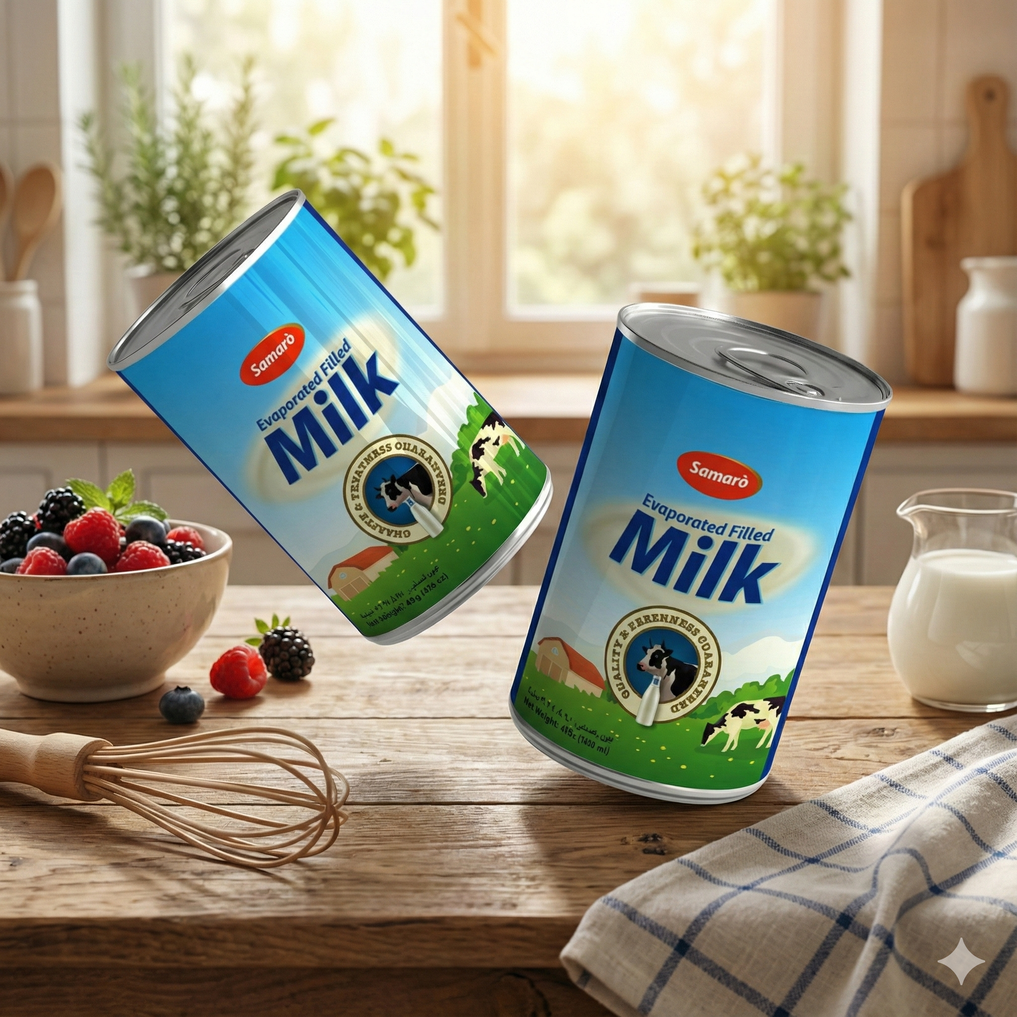 SAMARO Evaporated Filled Milk - Quality & Freshness Guaranteed