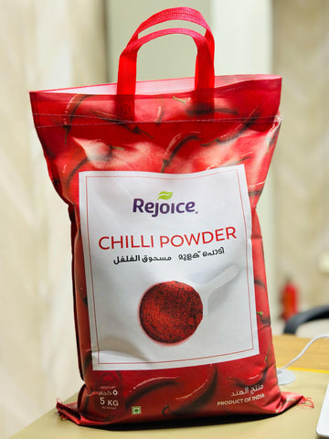 Rejoice Chilli Powder - 5KG | Pure & Authentic Indian Red Chilli | Bold Flavor & Aroma