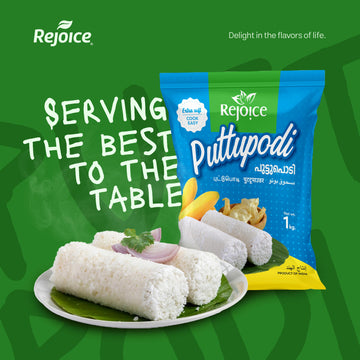 Rejoice Puttupodi 1kg – Kerala Style Roasted Rice Flour for Soft Puttu | South Indian Breakfast Mix