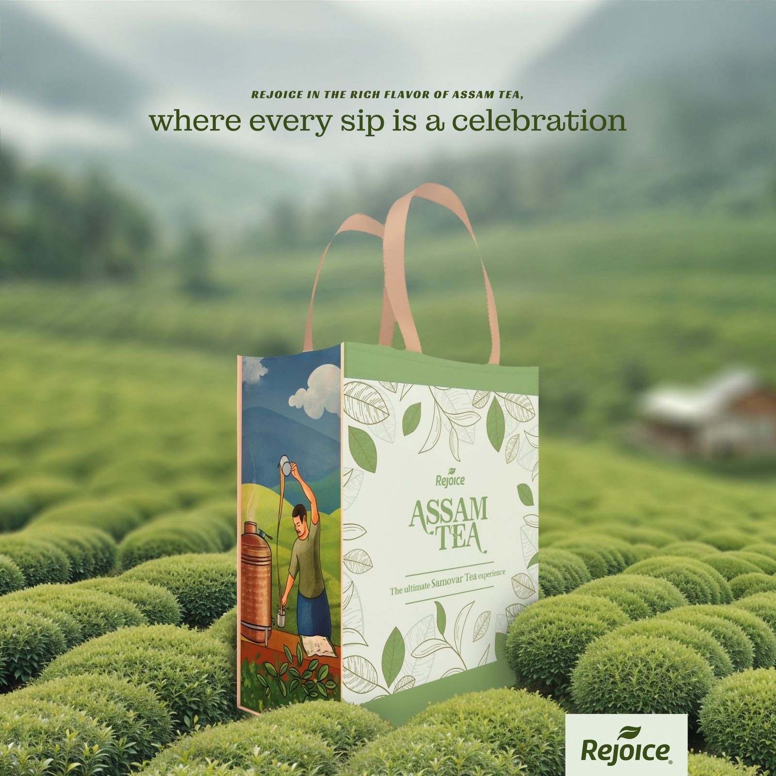 Rejoice Assam Tea Bags – Strong & Aromatic Indian Black Tea | 100 Tea Bags